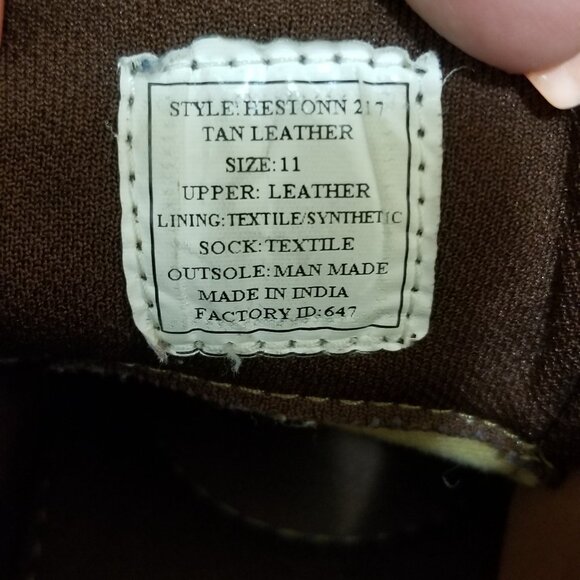 Steve Madden Mens Tan Leather Boots